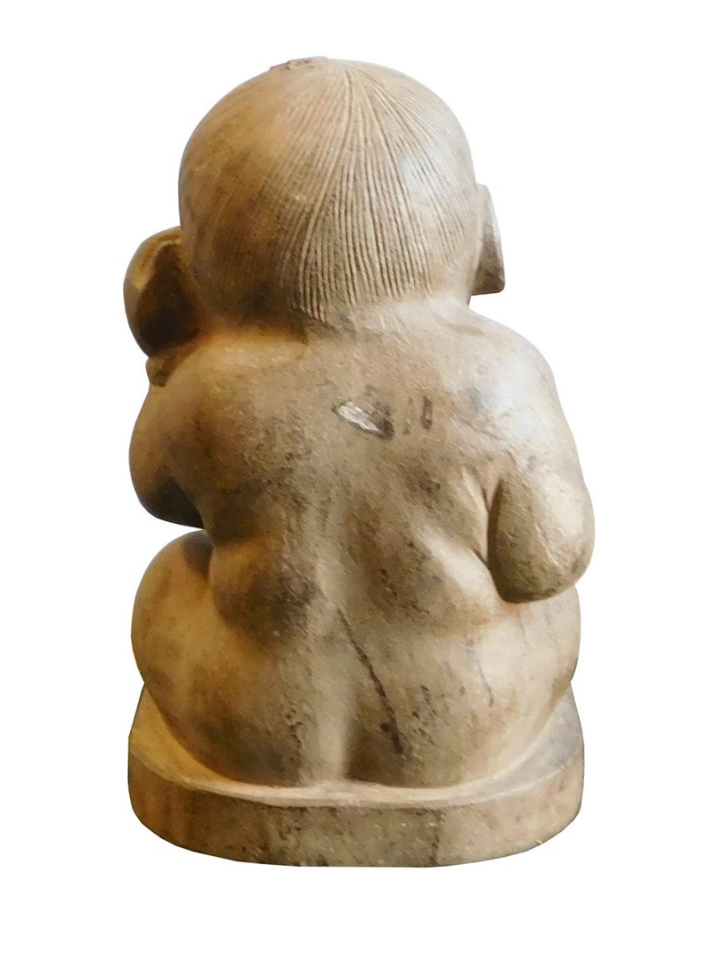 Chinese Oriental Stone Sitting Baby Kid Figure cs1924E image 4