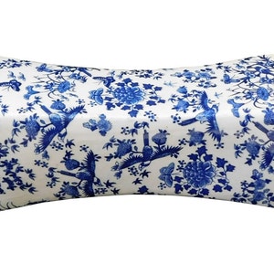 Chinese Blue White Porcelain Flowers Pillow Shape Display cs1726S Chinese Blue White Porcelain Flowers Pillow Shape Display cs1726S