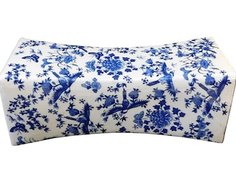 Chinese Blue White Porcelain Flowers Pillow Shape Display cs1726S Chinese Blue White Porcelain Flowers Pillow Shape Display cs1726S
