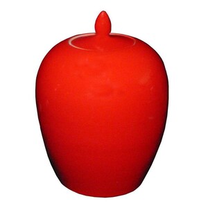 Simple Modern Handmade Plain Solid Red Glaze Porcelain Vase Jar vs012S Red Simple Modern Handmade Plain Solid Red Glaze Porcelain Vase Jar vs012S Red