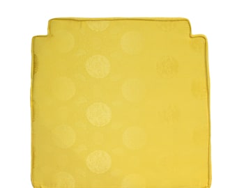 A27 Chinese Oriental Golden Yellow Silk Fabric Square Seat Cushion Pad ws598E