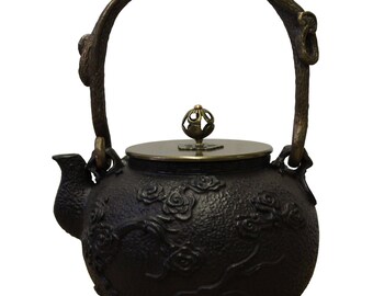 Handmade Quality Asian Heavy Cast Iron Teapot Display cs3368E