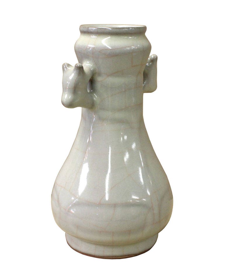 Chinese Ru Ware Light Celadon Ceramic with Glaze Color ...