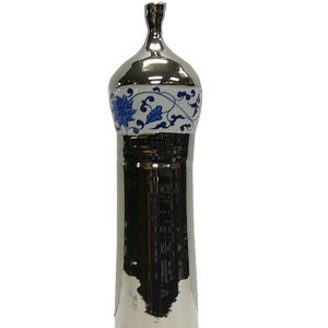 Oriental Chinese Fusion Porcelain Decor Vase s743E