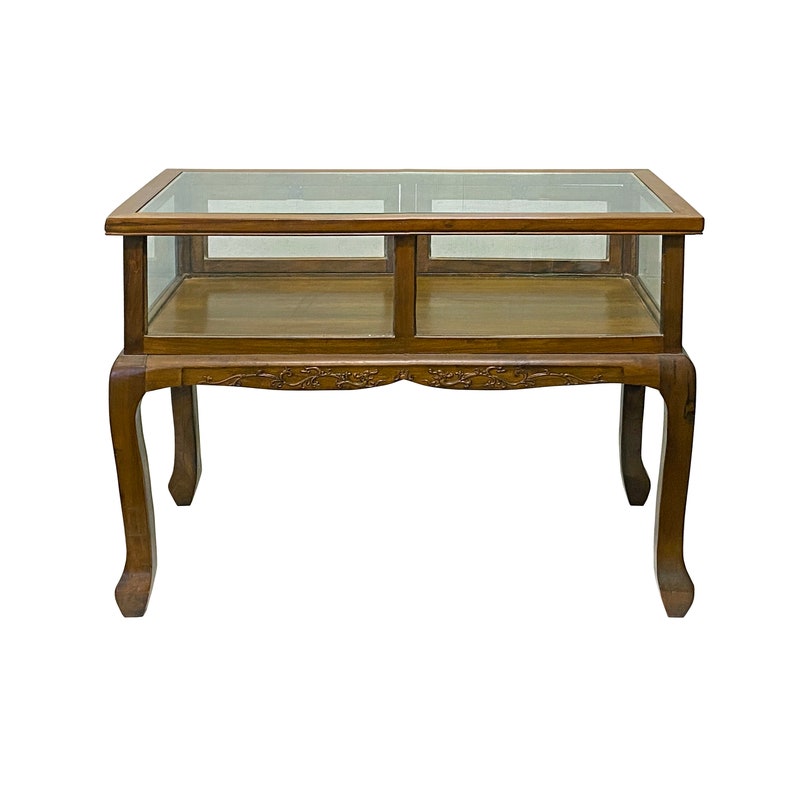 Oriental Craw Legs Rectangular Glass Top Console Display Table Counter cs7676E image 2