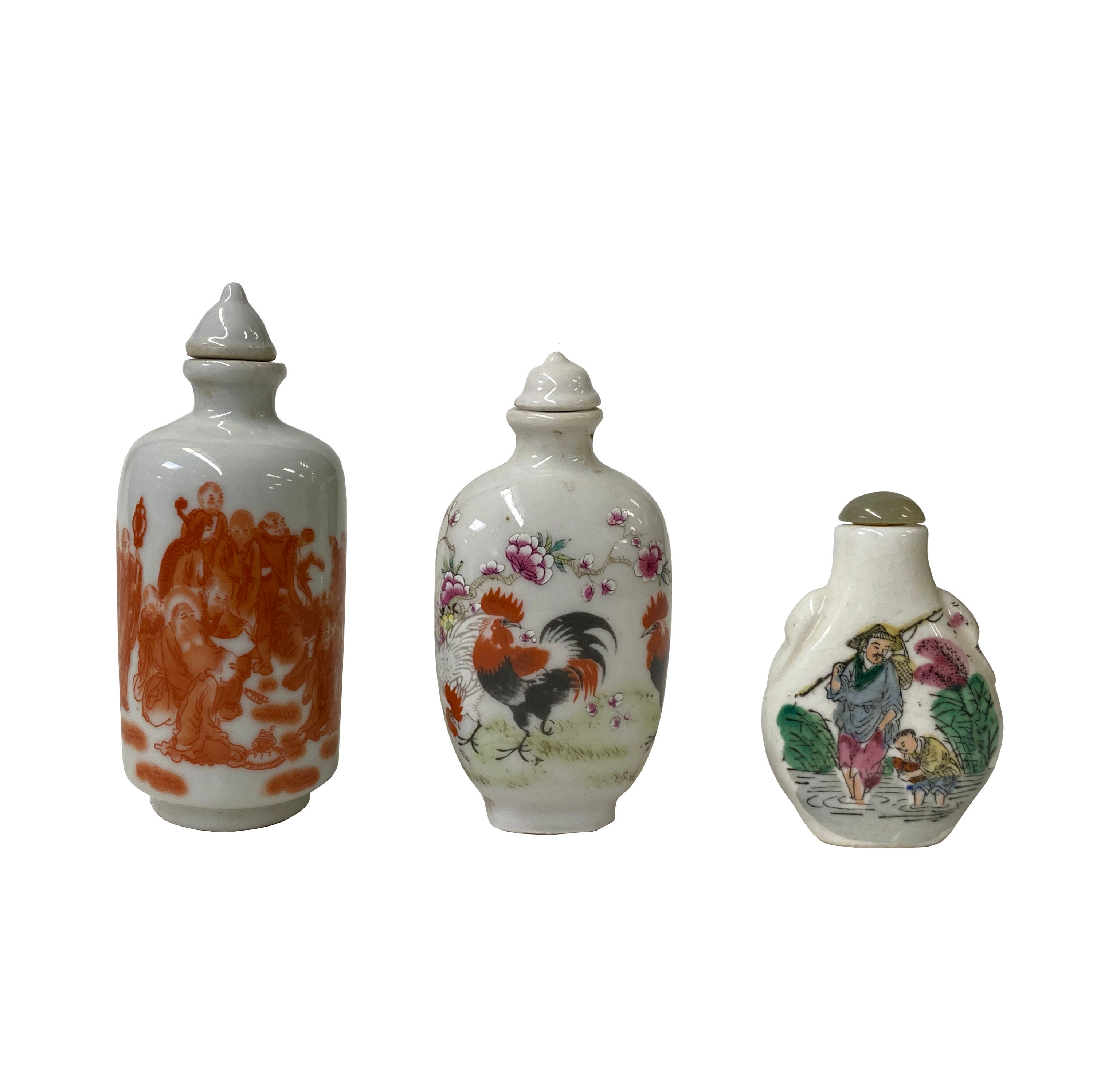 Chinese Porcelain Eggplant Shape Bottle Display Snuff Bottle cs605-4s Chinese Porcelain Eggplant Shape Bottle Display Snuff Bottle cs605-4s
