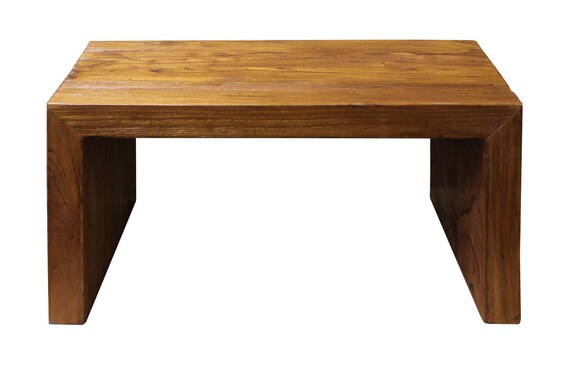 Oriental Simple Rustic Raw Wood Rectangular Table Stand cs2373-2S Oriental Simple Rustic Raw Wood Rectangular Table Stand cs2373-2S