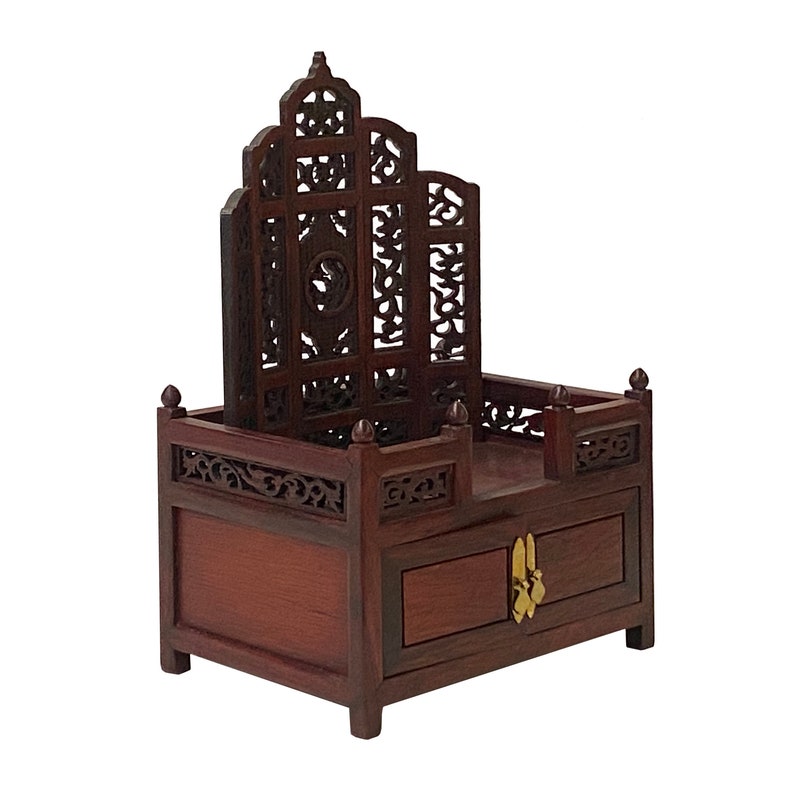 Chinese Rosewood Furniture Offering Shrine Miniature Display Art ws2674E image 3