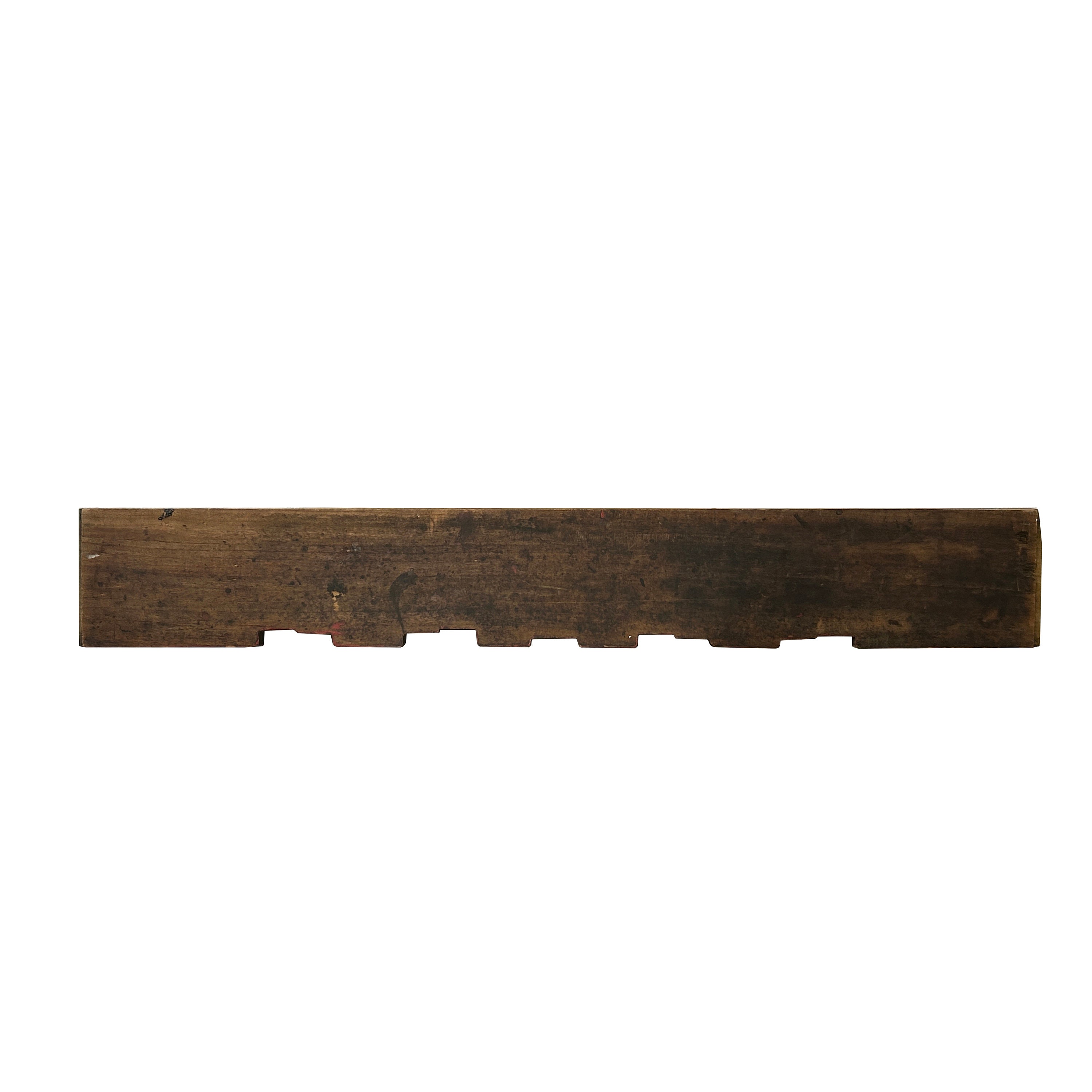 PLAQUE SUSPENDUE MURALE en cuivre/bois abstraite vintage faite à la