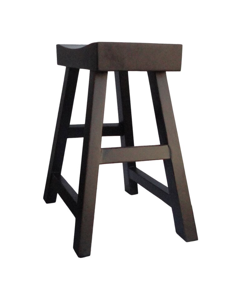 Chinese Handmade Black Top Single Seat Stool cs1131E
