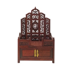 Chinese Rosewood Furniture Offering Shrine Miniature Display Art ws2674E image 1