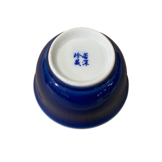 2 x Chinese Porcelain Blue White Flower Scenery Cup Display Art ws2783S 2 x Chinese Porcelain Blue White Flower Scenery Cup Display Art ws2783S