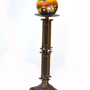 Metal Bronze Decorative Table Top Candle Holder s2662E