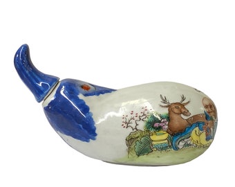 Chinese Porcelain Eggplant Shape Bottle Display. Snuff Bottle cs605-4E