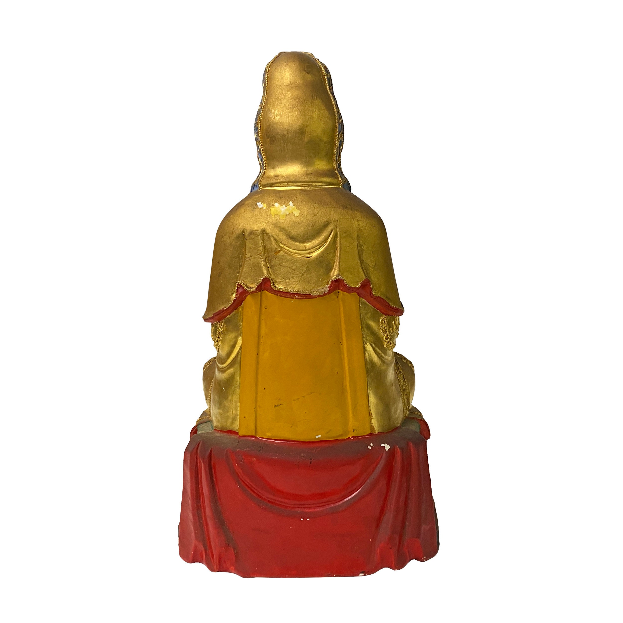 観音　木製彫刻 中国美術 中国美術 古翡翠 玉 立像 観音菩薩像 共箱
