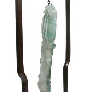 Chinese Jade Carved Happy Buddha Ornament Display s2237E image 6