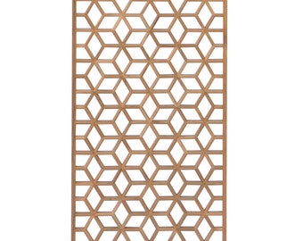 Rectangular Plain Wood Geometric Pattern Wall Panel W225e - Etsy