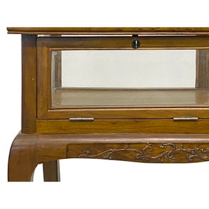 Oriental Craw Legs Rectangular Glass Top Console Display Table Counter cs7676E image 6