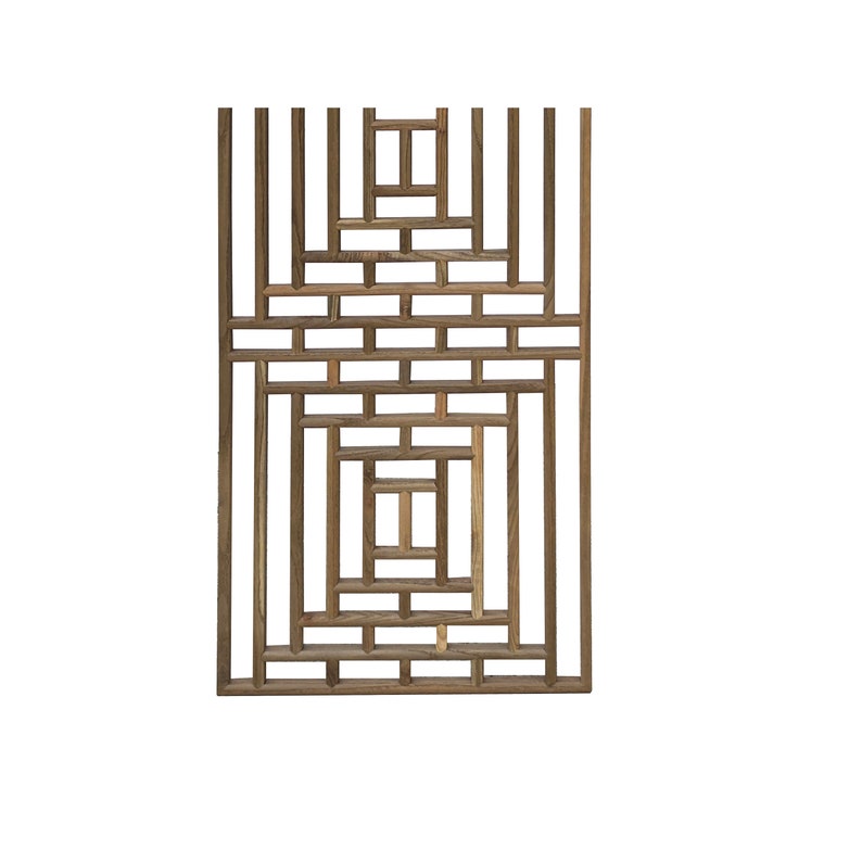 Rectangular Plain Wood Geometric Pattern Wall Panel W225e - Etsy