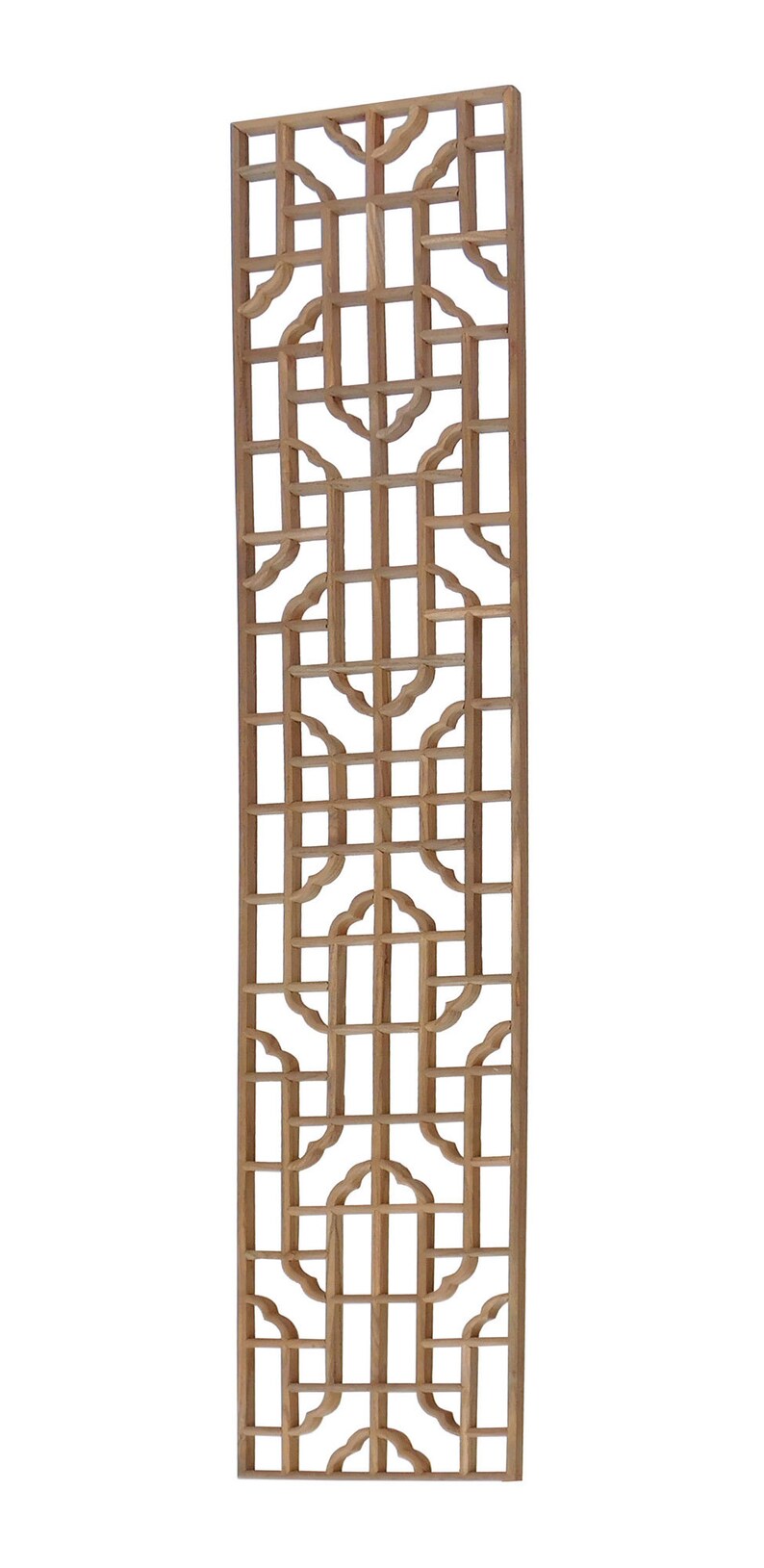 Narrow Long Rectangular Plain Wood Geometric Pattern Wall Panel Cs3786e ...