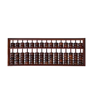 Chinese Huali Rosewood Abacus Fengshui Paperweight Display ws2491E