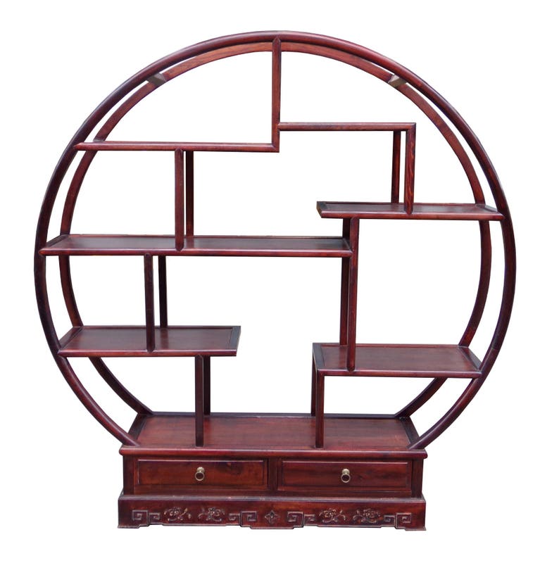 Chinese Round Shape Display Curio Cabinet Room Divider Cs3136e Image 0