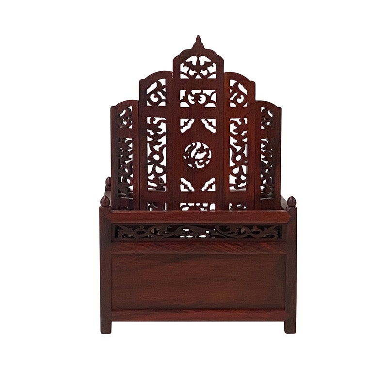 Chinese Rosewood Furniture Offering Shrine Miniature Display Art ws2674E image 4