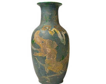 中国龍の花瓶：22K金磁器 フランクリンミント 1985年 - Etsy 日本