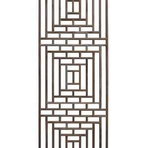 Rectangular Plain Wood Geometric Pattern Wall Panel w225E image 1