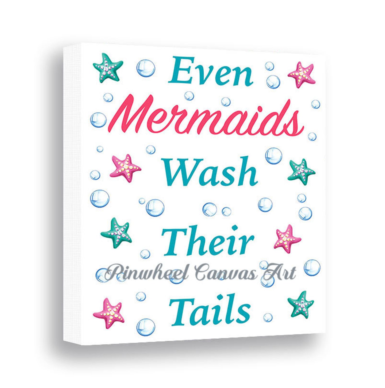 Mermaid Bathroom Wall Art Mermaid Bathroom Sign Even Mermaids Etsy Italia