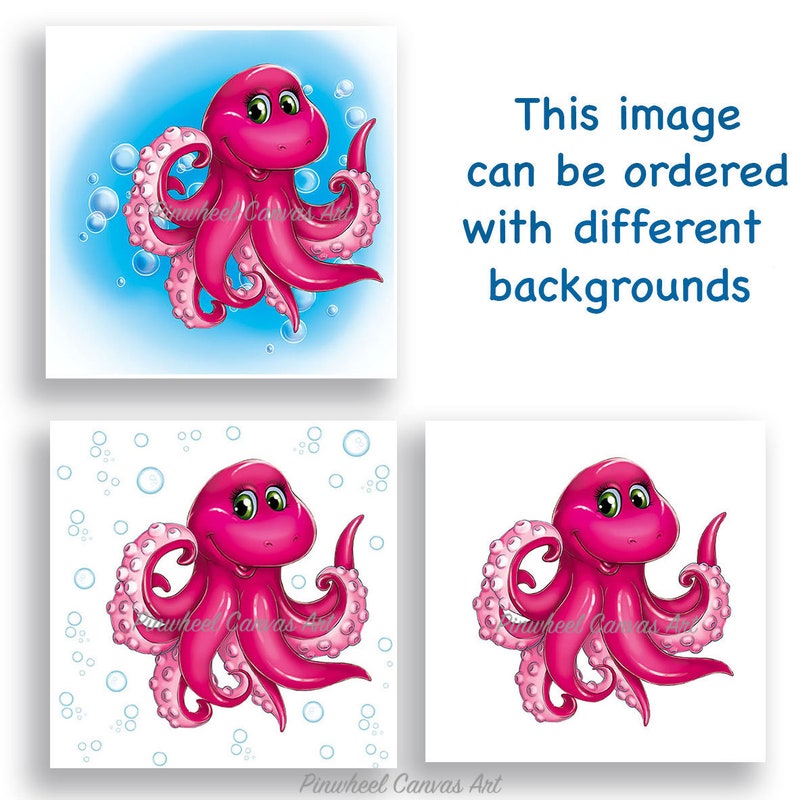Octopus Wall Art Octopus Wall Decor Ocean Theme Nursery Decor Etsy