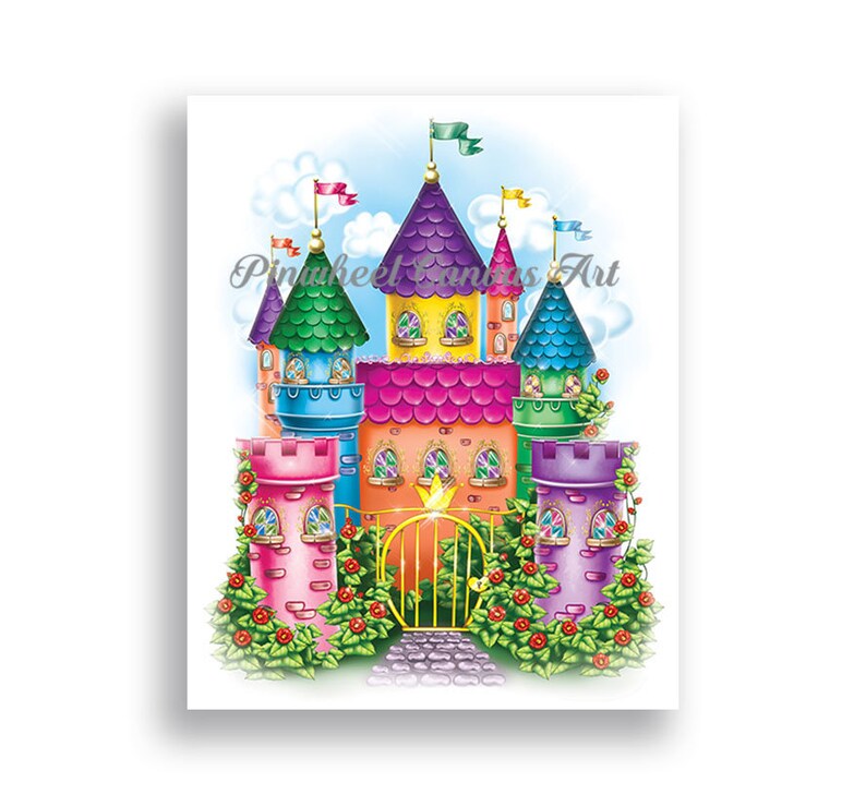 Princess Wall Art Baby Girl Room Wall Decor Princess Nursery Etsy