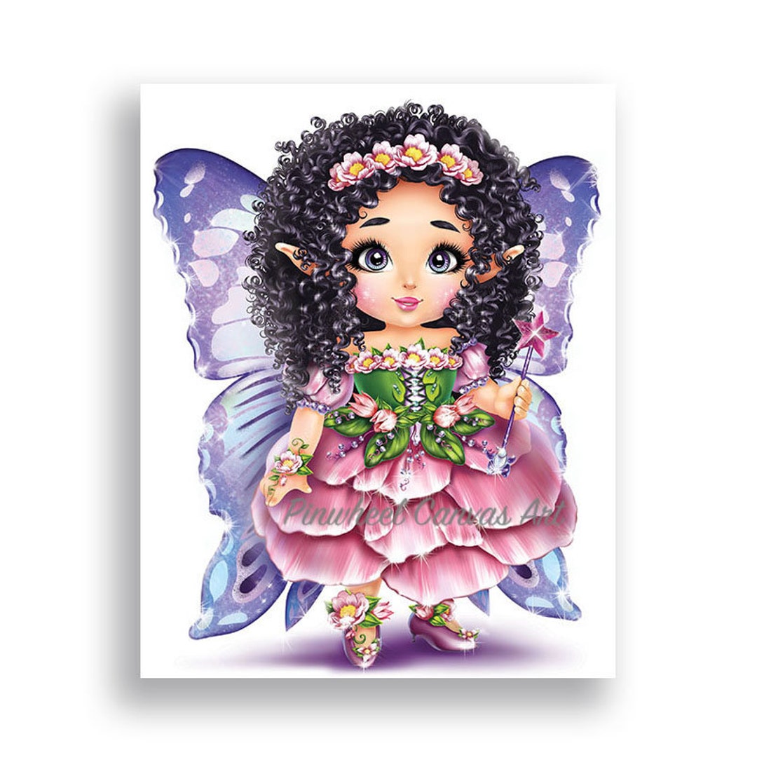 Fairy Wall Art Butterfly Fairy Wall Decor Little Girl Room - Etsy