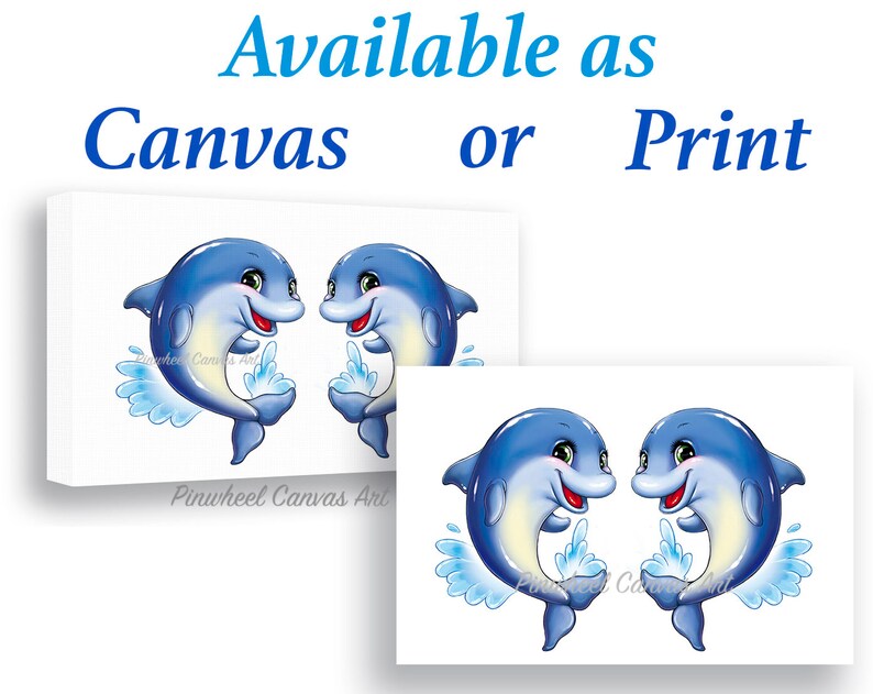 Dolphin Wall Art Ocean Bathroom Wall Decor Dolphins Heart Etsy