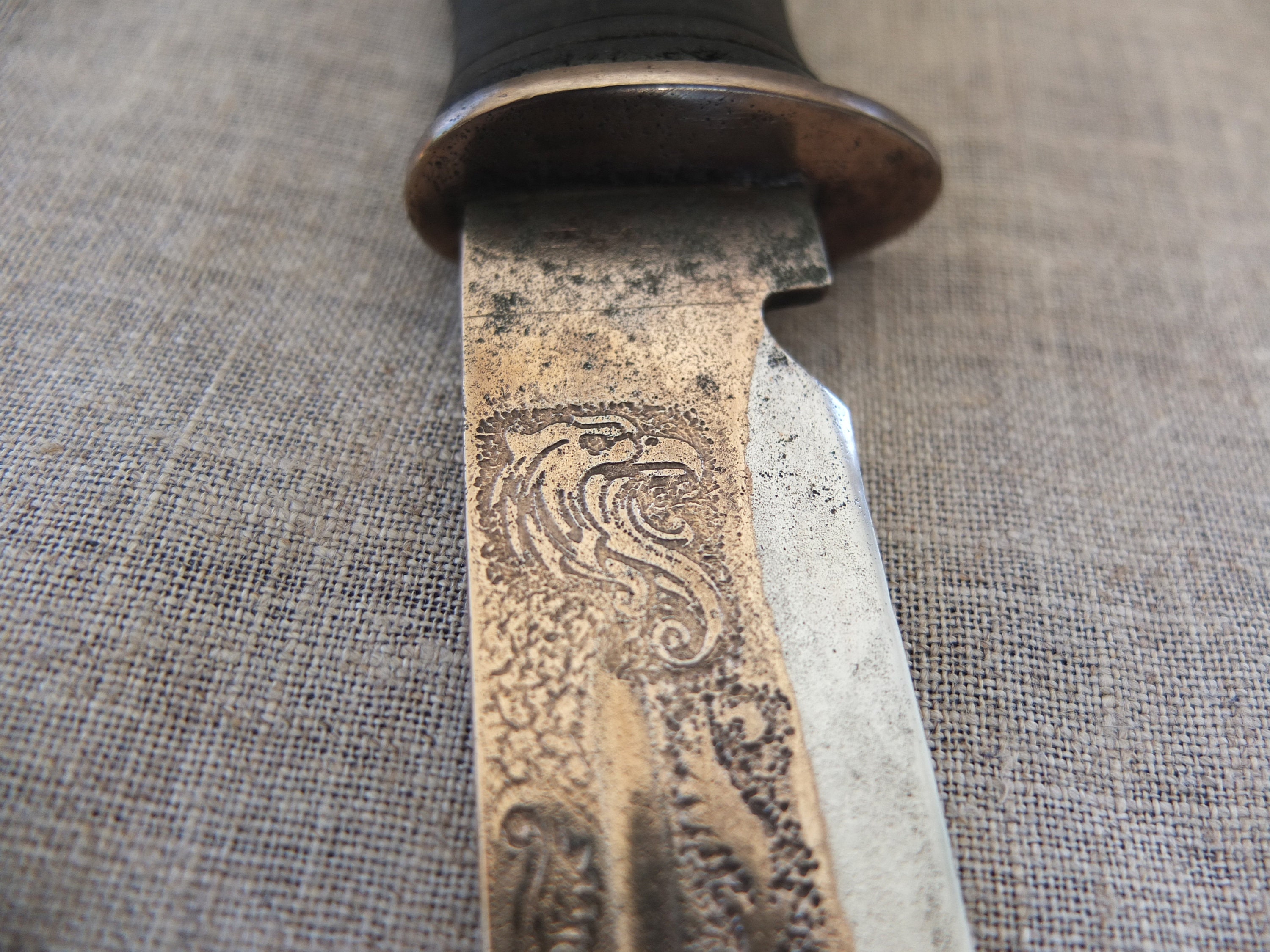 Engraved WWII Large EG Waterman American EGW Fighting Knife Etsy