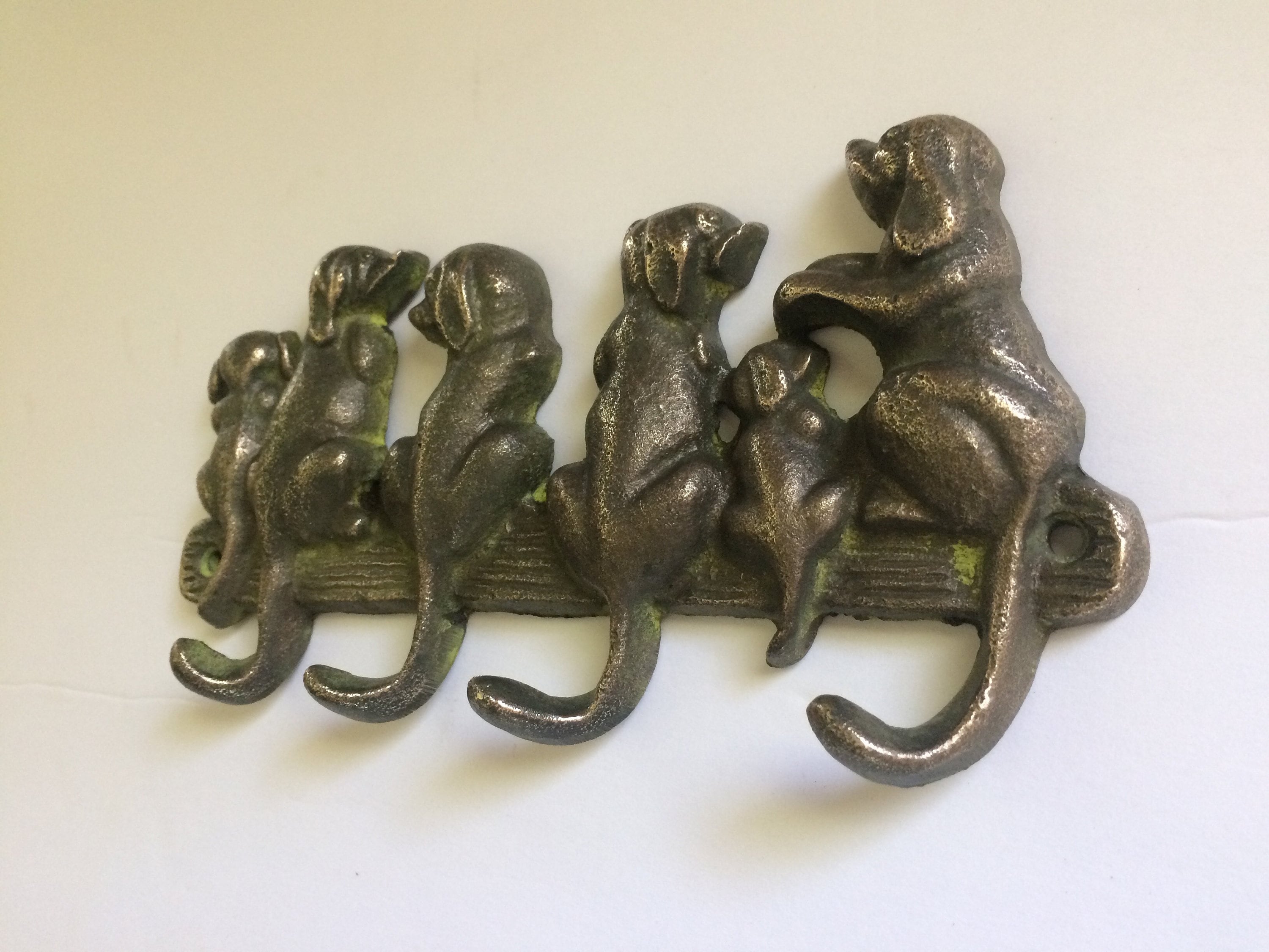 Antique Style Solid Brass Dogs Wall Mount Coat/hat/key HOOK HANGER Etsy