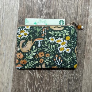 Cats and Mushrooms  Coin Purse