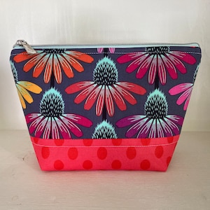 Belle trousse à cosmétiques fleurs lumineuses