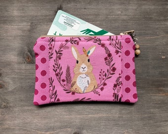 Little Bunny Quilted  Coin Purse