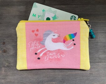 Sweary Unicorn Coin Pouch