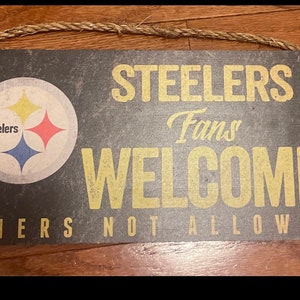 Pittsburgh Steelers Wooden Sign