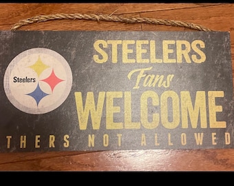 Pittsburgh Steelers Wooden Sign