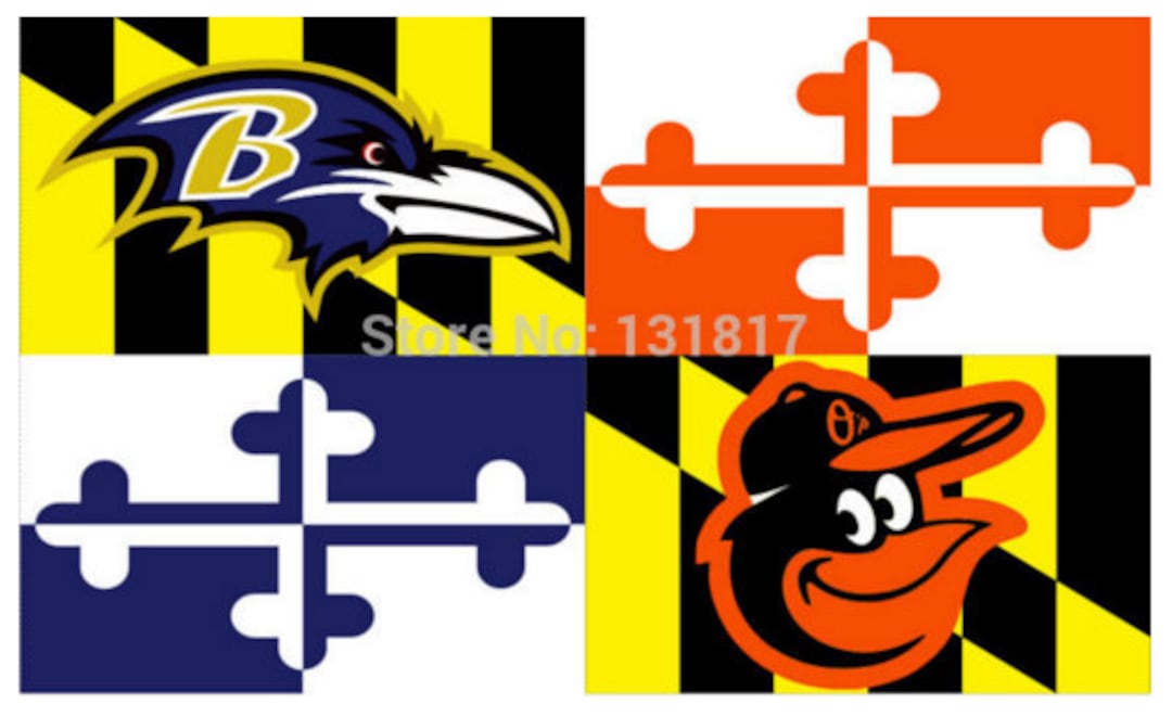 Maryland Flag 3' X 5' Polyester Baltimore Ravens 