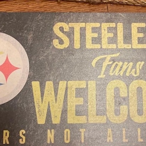 Pittsburgh Steelers Wooden Sign