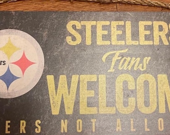 Pittsburgh Steelers Wooden Sign