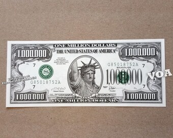 Million Dollar Bill Etsy