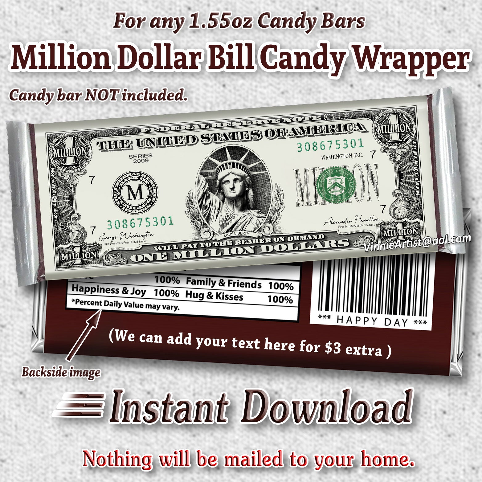 million-dollar-bill-printable-etsy for Free Printable One Million Dollar Bill Million Dollar Bill Printable - Etsy for Free Printable One Million Dollar Bill