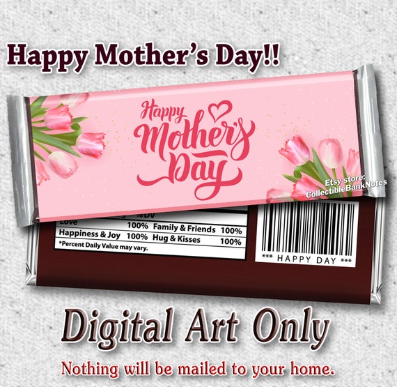 PRINTABLE Hershey's Happy Mother's Day Candy Bar Etsy
