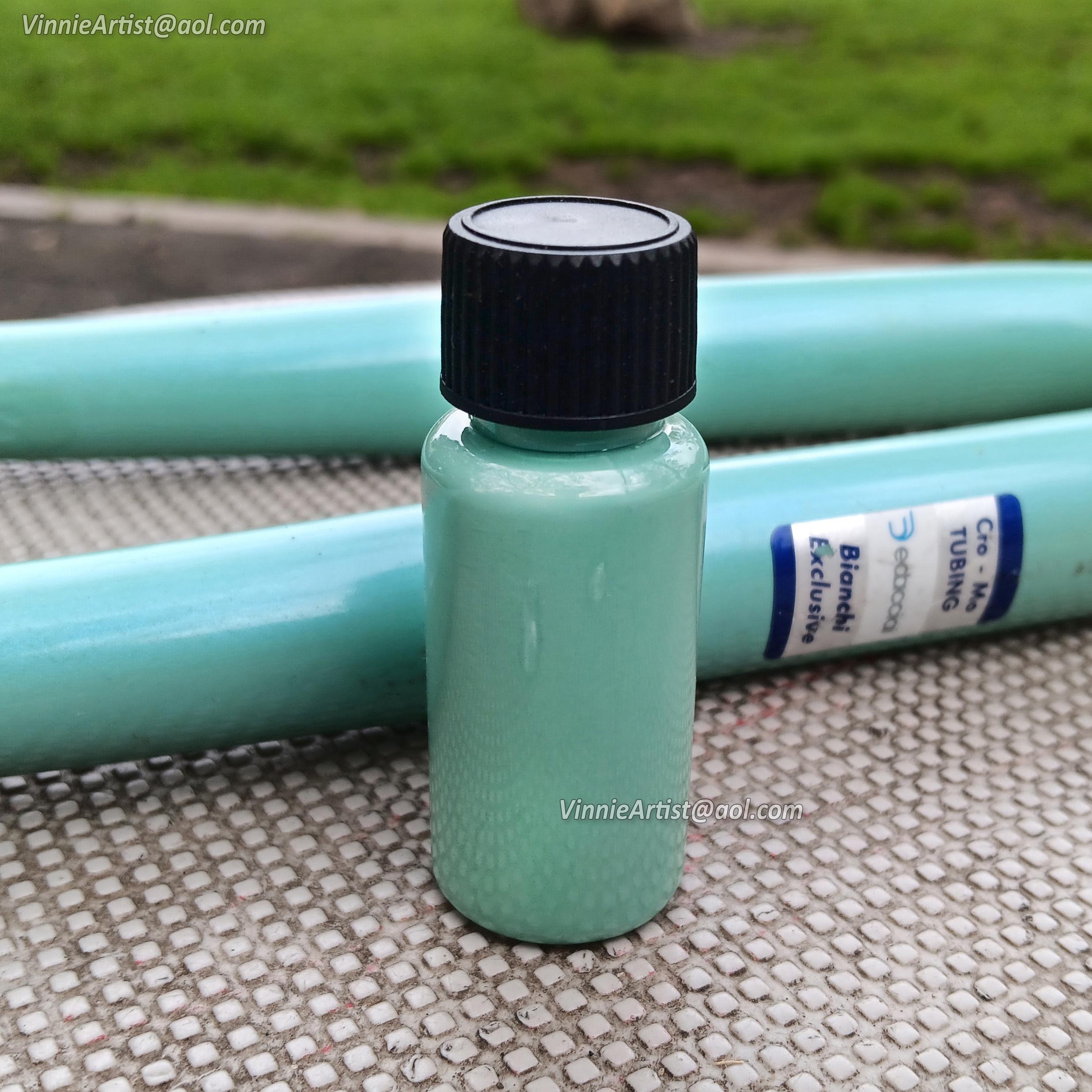 Custom Mixed Paint Touch-up Paint for the Bianchi Alfana Road Bicycle 15ml Celeste Green Touch Up Paint