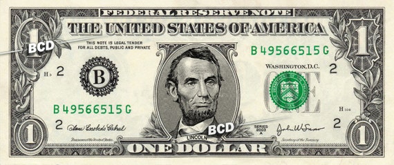 ABRAHAM LINCOLN on a REAL Dollar Bill Cash Money Collectible Memorabilia  Celebrity Novelty Abe Fun Conversation Piece -  Canada